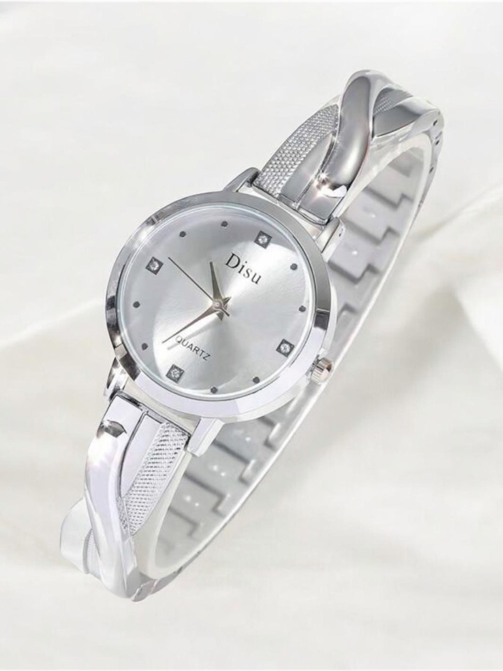 Women's Silver Bracelet Quartz Watch